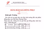 Nhân viên Công ty đồng phục Phương Thảo nói, cung cấp đồng phục nhiều trường không cần đấu thầu
