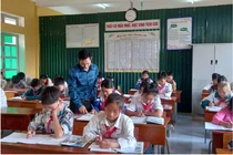 Thầy Cao Hải Kiên - Giáo viên Tiếng Anh Trường Tiểu học và Trung học cơ sở Tân Hương (huyện Yên Bình, tỉnh Yên Bái). (Ảnh: NVCC)