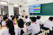Học sinh Trường Trung học cơ sở Trần Bích San (phường Nam Định, tỉnh Ninh Bình). Ảnh: website nhà trường