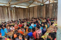 Học sinh Trường Tiểu học Liêng Srônh (xã Đam Rông 2, tỉnh Lâm Đồng). Ảnh: NVCC