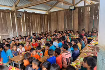 Học sinh Trường Tiểu học Liêng Srônh (xã Đam Rông 2, tỉnh Lâm Đồng). Ảnh: NVCC