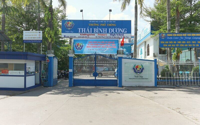 Trường Phổ thông Thái Bình Dương có địa chỉ tại số 1A, đường Xô Viết Nghệ Tĩnh, phường Ninh Kiều, thành phố Cần Thơ. Ảnh: website nhà trường.