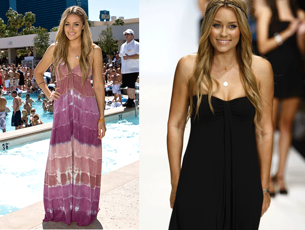 Váy dài thật sự rất hợp với vóc dáng cao, cân đối của Lauren Conrad.