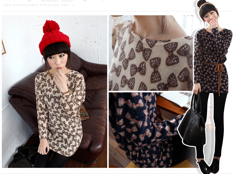 Áo có họa tiết những chiếc nơ xinh xắn kết hợp quần jeans trông rất thời trang và phong cách, nhất là khi bạn làm điệu thêm với một dải dây màu da bò thắt vòng qua eo. Áo có họa tiết những chiếc nơ xinh xắn kết hợp quần jeans trông rất thời trang và phong cách, nhất là khi bạn làm điệu thêm với một dải dây màu da bò thắt vòng qua eo.