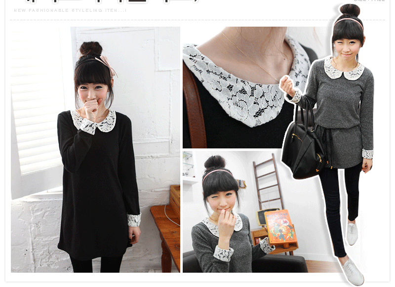 Váy xòe ngắn với cổ chất liệu ren và đường nhấn ở tay mang đến cho bạn sự đon giản nhưng năng động. Váy xòe ngắn với cổ chất liệu ren và đường nhấn ở tay mang đến cho bạn sự đon giản nhưng năng động.