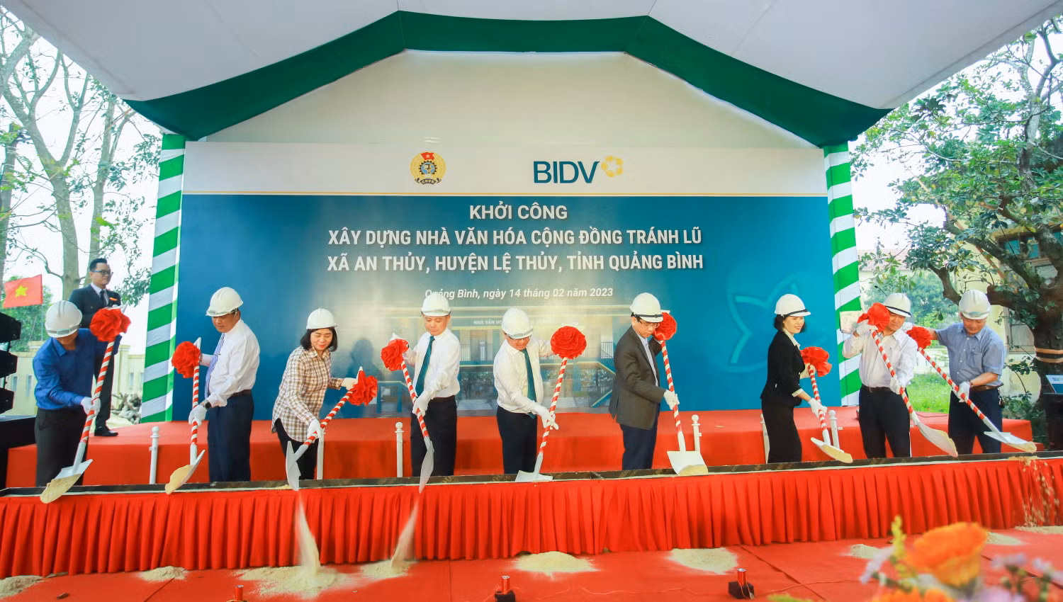 BIDV đã có ý tưởng triển khai xây dựng chuỗi nhà cộng văn hóa cộng đồng tránh lũ cho các tỉnh thường xuyên gặp thiên tai bão lũ.