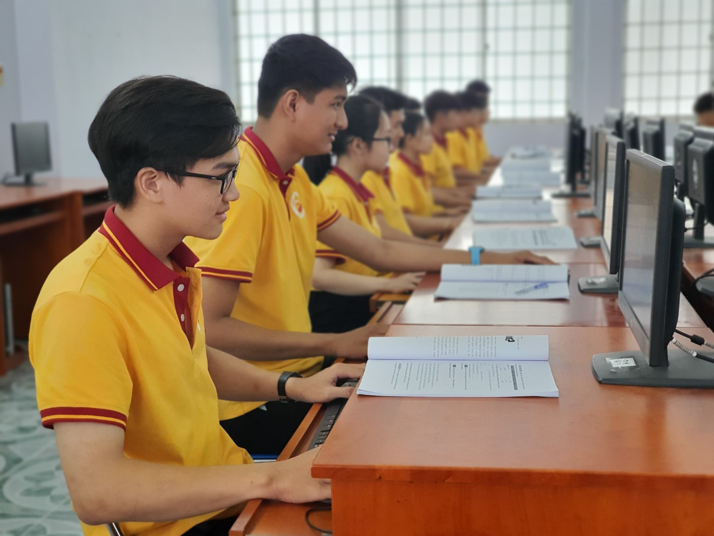 Học sinh Trường Cao đẳng Kiên Giang. Ảnh: website nhà trường