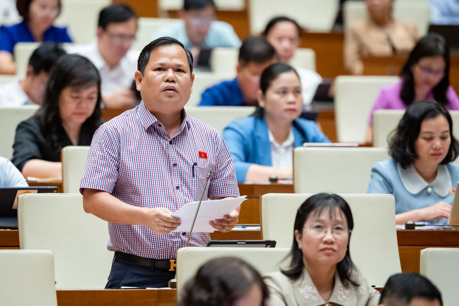 Đại biểu Nguyễn Duy Thanh - Đoàn Đại biểu Quốc hội tỉnh Cà Mau. Ảnh: quochoi.vn.