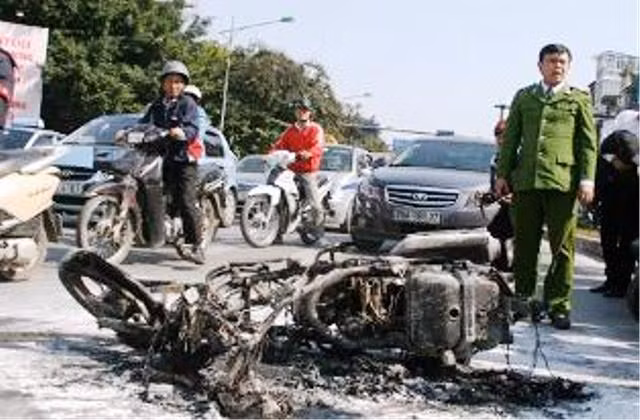 Vừa qua, liên tiếp xảy ra các vụ cháy nổ xe (Ảnh minh họa)