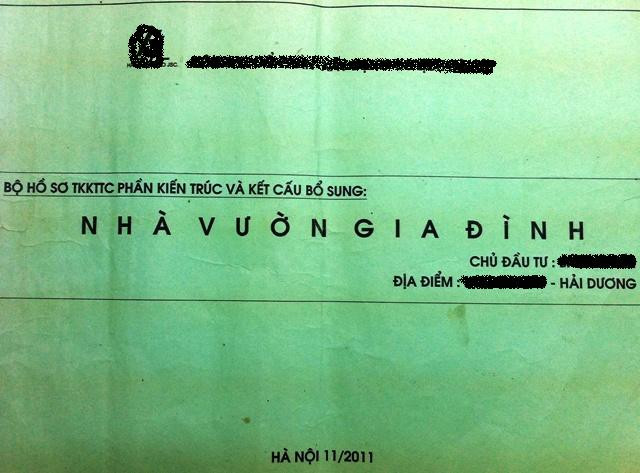 Bộ hồ sơ phần kiến trúc và kết cấu bổ sung cho hạ tầng khu nhà