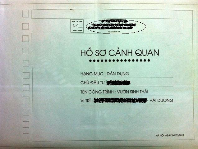 Bản mẫu hồ sơ thiết kế đầy đủ về toàn bộ kiến trúc thượng tầng, hạ tầng cảnh quan tại một khu nhà vườn rất "hoành tráng" được chủ nhà ở tỉnh Hải Dương lựa chọn