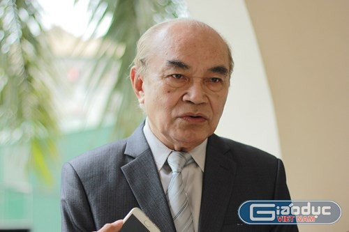 Theo giáo sư Lâm Quang Thiệp, tuy xếp hạng không phải là mục tiêu phát triển tối thượng nhưng việc lọt vào các bảng xếp hạng trước hết giúp các trường bước đầu có uy tín quốc tế nhất định. (Ảnh: Thùy Linh)