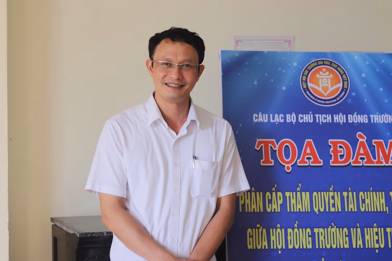 Phó Giáo sư, Tiến sĩ Ngô Như Khoa, Chủ tịch Hội đồng trường, Trường Đại học Kỹ thuật Công nghiệp, Đại học Thái Nguyên. (Ảnh: Doãn Nhàn).