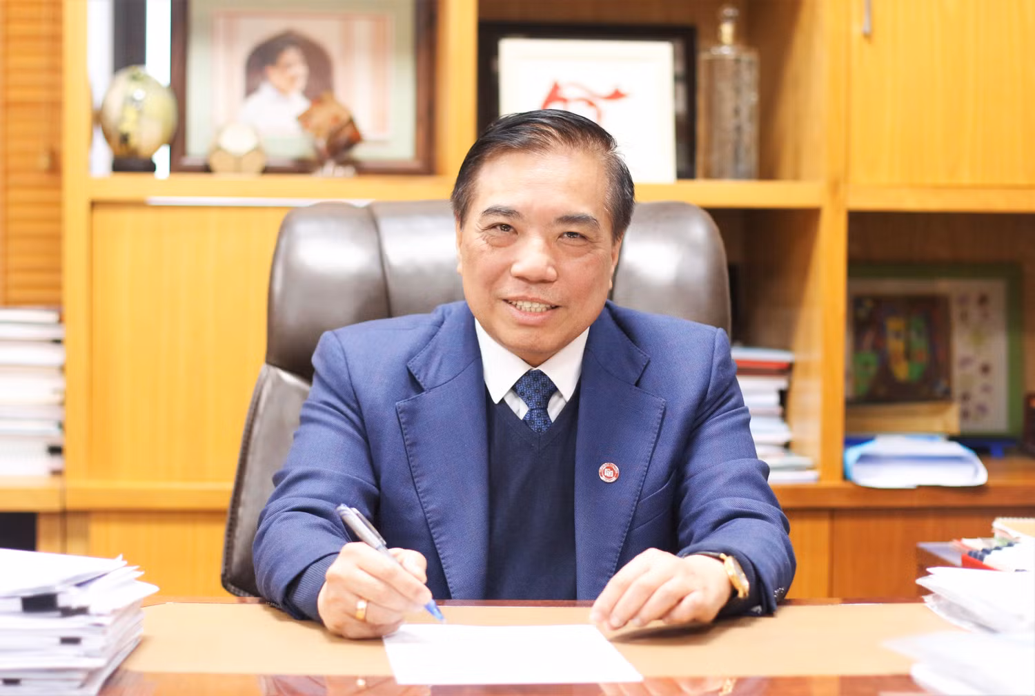 Phó Giáo sư, Tiến sĩ Bùi Anh Tuấn - Hiệu trưởng Trường Đại học Ngoại thương. Ảnh: Mộc Trà.