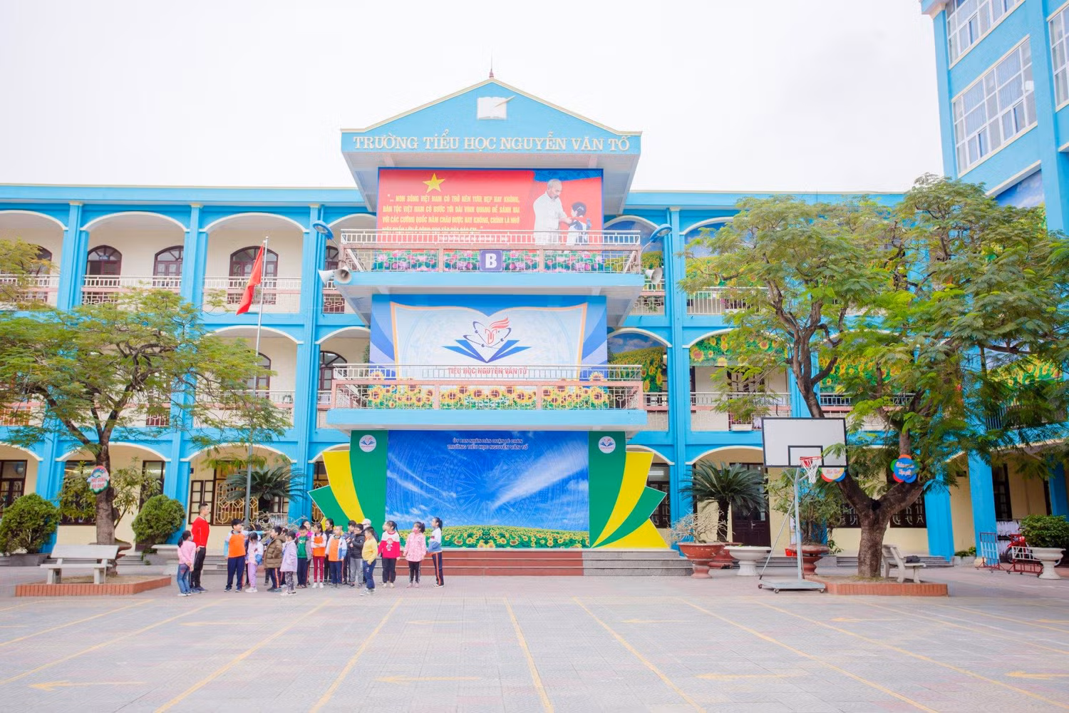 Trường Tiểu học Nguyễn Văn Tố đã sẵn sàng các điều kiện đón học sinh quay lại trường vào ngày 14/2 (Ảnh: Lã Tiến) Trường Tiểu học Nguyễn Văn Tố đã sẵn sàng các điều kiện đón học sinh quay lại trường vào ngày 14/2 (Ảnh: Lã Tiến)