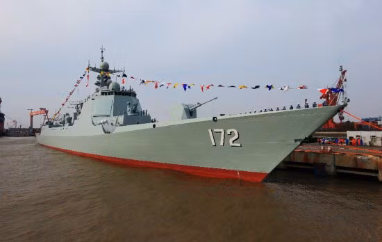 Trung Quốc trang bị tàu khu trục thế hệ mới Type 052D đầu tiên cho Hạm đội Nam Hải