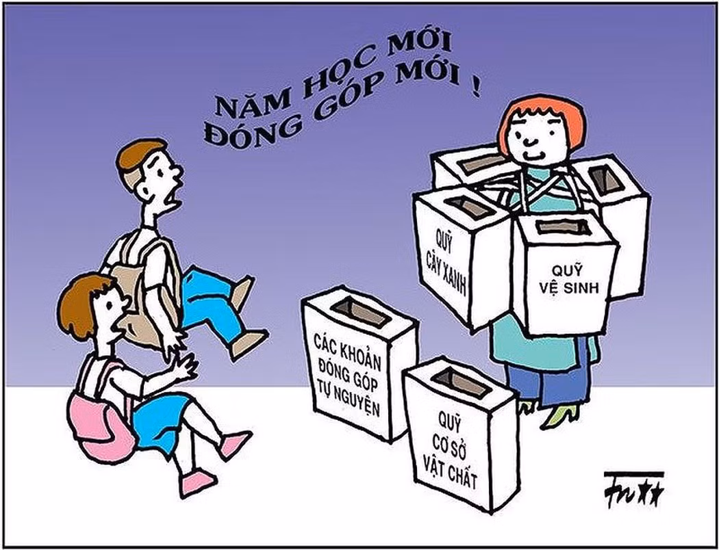 Nghịch lý từ các khoản đóng góp ở nhà trường