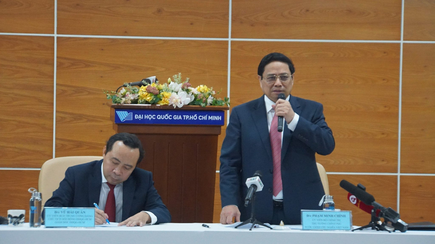 Thủ tướng Chính phủ Phạm Minh Chính kết luận buổi làm việc (ảnh: V.D)