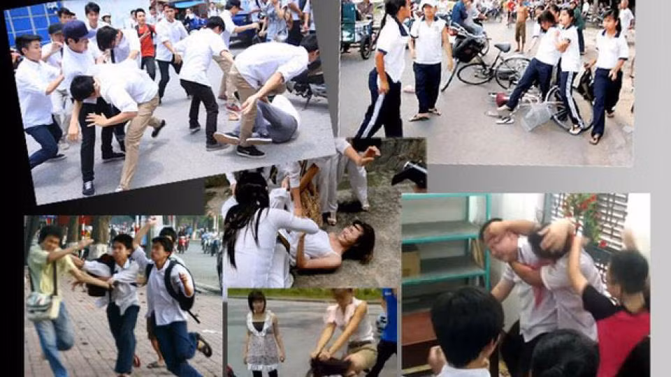 Trung bình mỗi ngày có đến 5 vụ bạo lực học đường. (Ảnh: VTV)