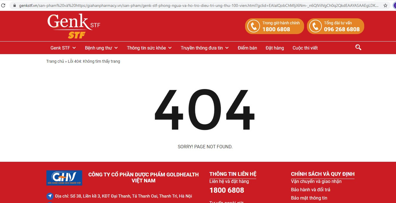 Nội dung quảng cáo GENK STF không đúng sự thật đã gỡ bỏ khỏi website. Nội dung quảng cáo GENK STF không đúng sự thật đã gỡ bỏ khỏi website.