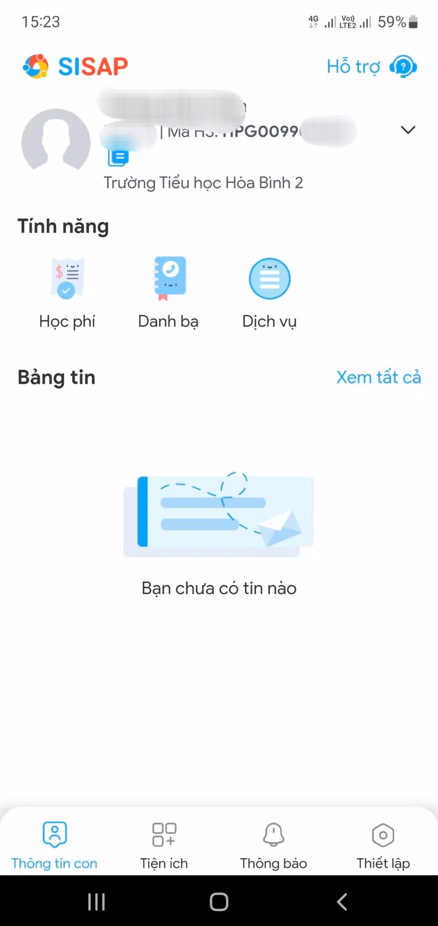 Phần mềm thanh toán không dùng tiền mặt SISAP được các bậc phụ huynh sử dụng khi thanh toán tiền học cho con (Ảnh: LT)
