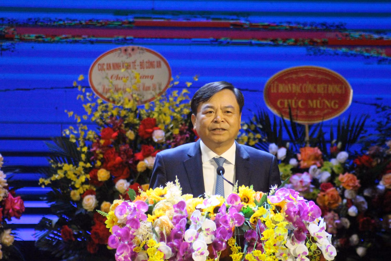 Thứ trưởng Bộ Nông nghiệp và Phát triển nông thôn Nguyễn Hoàng Hiệp phát biểu tại buổi lễ. Ảnh: Trung Dũng