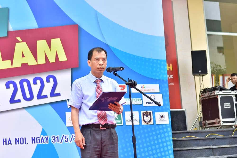 Phó giáo sư - Tiến sĩ Nguyễn Văn Trào – Phó Hiệu trưởng Trường Đại học Sư phạm Hà Nội phát biểu. (Ảnh: Linh Lê)