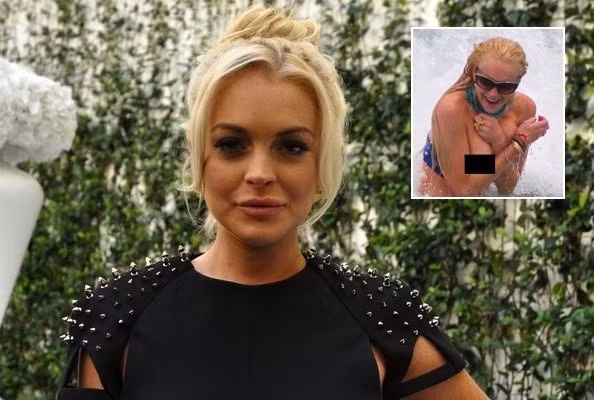 Lindsay Lohan sẽ không thể quên vì mải vui sóng biển mà cô từng bị sóng đánh bật tung áo bikini.