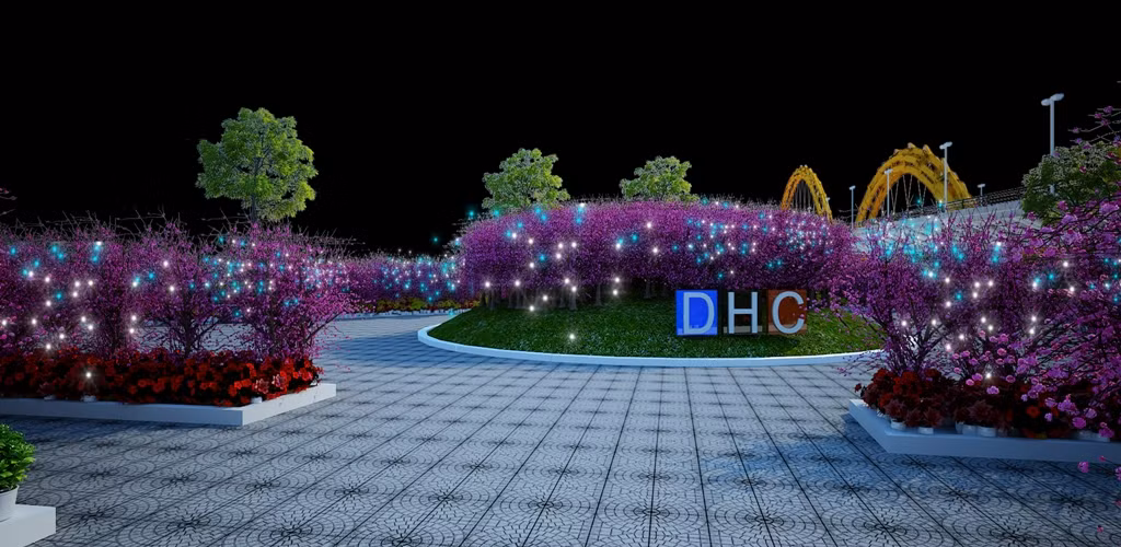 Đường hoa xuân Ất Mùi 2015 với điểm nhấn là có hàng trăm cây đào Nhật Tânkhoe sắc giữa Đà Thành. Du khách như lạc lối giữa làng hoa Nhật Tân với lịch sử lâu đời giữa đất Hà thành.