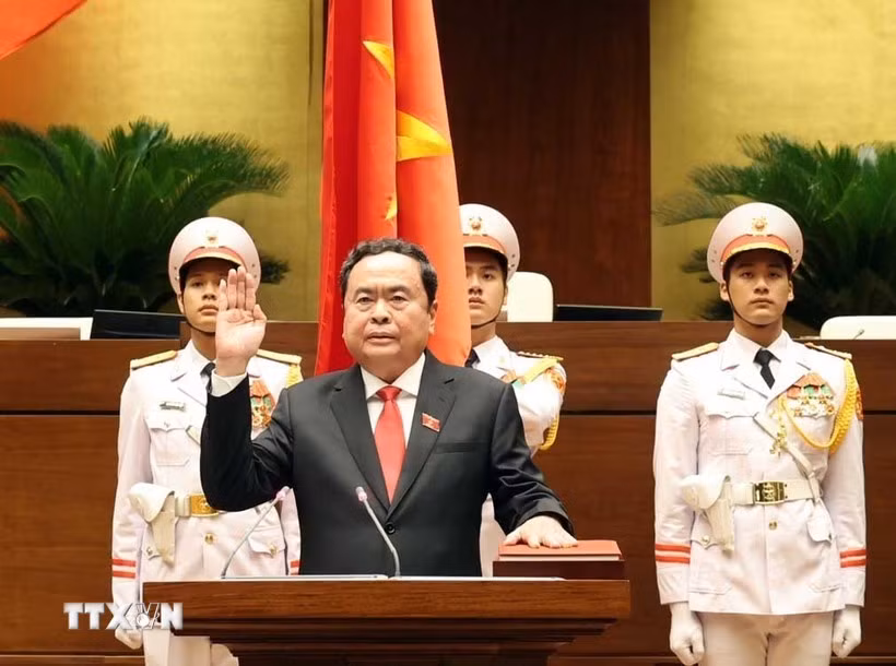 Chủ tịch Quốc hội khóa XV Trần Thanh Mẫn. (Ảnh: TTXVN)