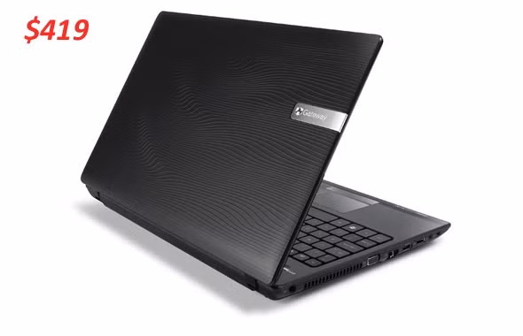 Gateway NV55C54u Gateway NV55C54u dù có touchpad khá nhỏ, âm thanh kém nhưng vẫn cho hiệu năng ổn định và những đặc điểm kĩ thuật đáng chú ý: chip Core i3-370M tốc độ 2,4 GHz, RAM 4 GB, pin gần 5 tiếng.
