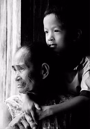 Tình ông cháu (ảnh minh họa). Ảnh: Th.Lê