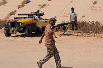 Các tay súng NTC ở gần Bani Walid