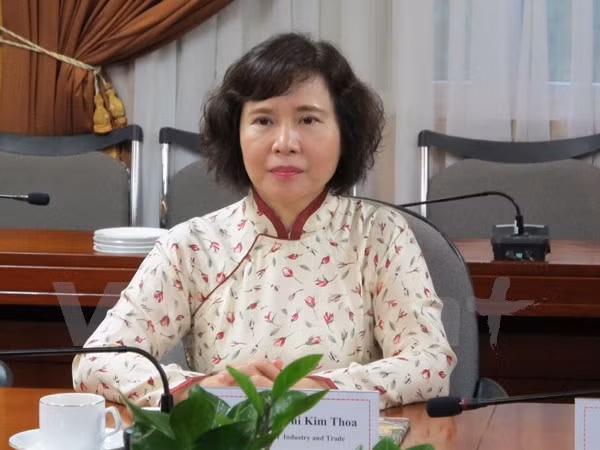 Bà Hồ Thị Kim Thoa - Thứ trưởng Bộ Công Thương. ảnh: Báo Đầu tư.
