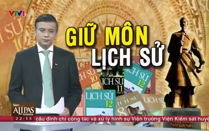 Việc "tích hợp" môn Lịch sử từng gây xôn xao dư luận, ảnh minh họa: VTV.vn.
