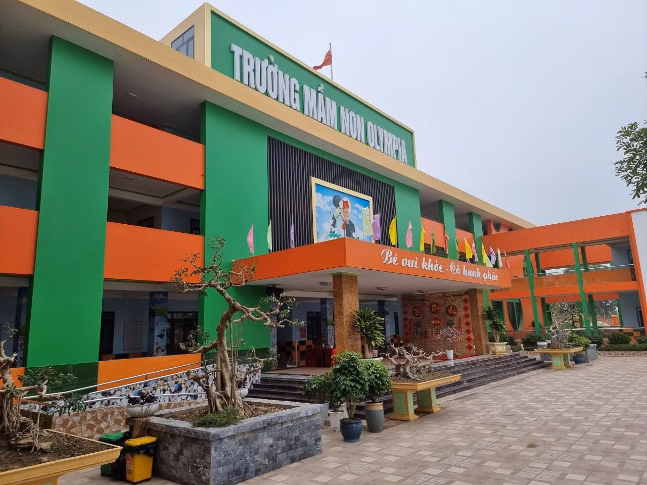 Trường Mầm non Olympia được doanh nghiệp xây dựng trong năm 2021 (Ảnh: PL)