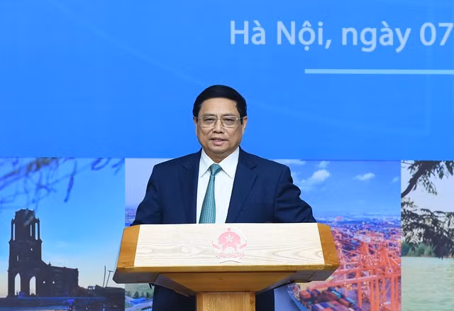 Thủ tướng Phạm Minh Chính, Chủ tịch Hội đồng điều phối vùng Đồng bằng sông Hồng, chủ trì Hội nghị lần thứ hai với chủ đề về quy hoạch vùng thời kỳ 2021-2030, tầm nhìn đến năm 2050. Ảnh: VGP/Nhật Bắc Thủ tướng Phạm Minh Chính, Chủ tịch Hội đồng điều phối vùng Đồng bằng sông Hồng, chủ trì Hội nghị lần thứ hai với chủ đề về quy hoạch vùng thời kỳ 2021-2030, tầm nhìn đến năm 2050. Ảnh: VGP/Nhật Bắc
