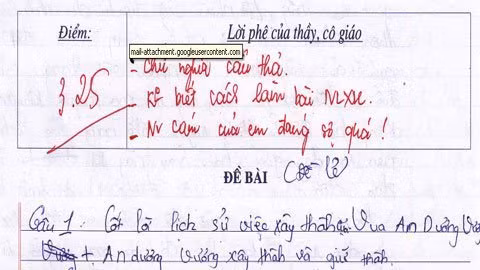 Lời phê của cô giáo. Lời phê của cô giáo.