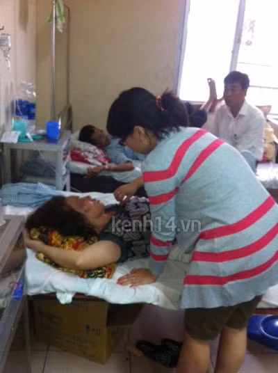 Bà Lê Thị Liên tại bệnh viện