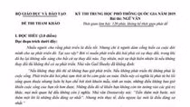 Đề thi tham khảo môn Ngữ văn buộc học sinh phải đoán mò và viết cầu may ảnh 2