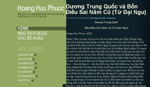Bài viết của ông Hoàng Hữu Phước làm "nổi sóng" dư luận nhiều ngày qua.
