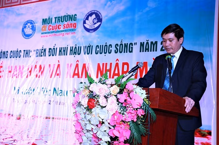 Tiến sĩ Nguyễn Văn Đăng - Phó hiệu trưởng Trường đại học Khoa học – Đại học Thái Nguyên phát biểu.