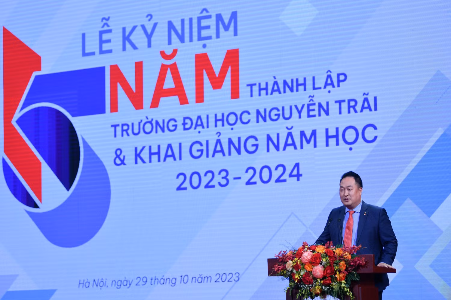 Ông Hong Sun, Chủ tịch Hiệp hội Doanh nghiệp Hàn Quốc tại Việt Nam. (Ảnh: Nhà trường cung cấp)