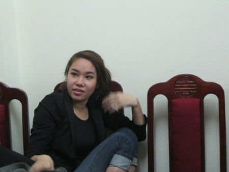 Một gái bán dâm trong đường dây mại dâm "nghìn đô" của "chị bảo Bảo" (Ảnh: Nhật Mai)