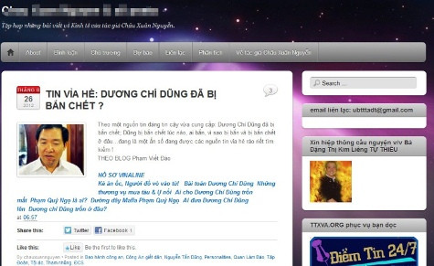 Tin đồn ông Dương Chí Dũng bị bắn chết phát tán trên nhiều trang mạng
