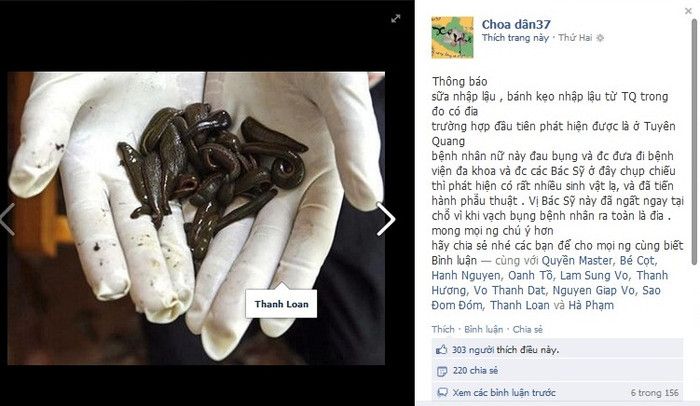 "Đỉa trong bánh kẹo Trung Quốc" mới dừng lại ở tin đồn.