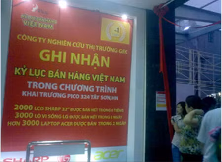 Pico tự trưng biển, tự tổ chức, chứ chúng tôi không chứng nhận - Cty nghiên cứu thị trường GfK khẳng định.