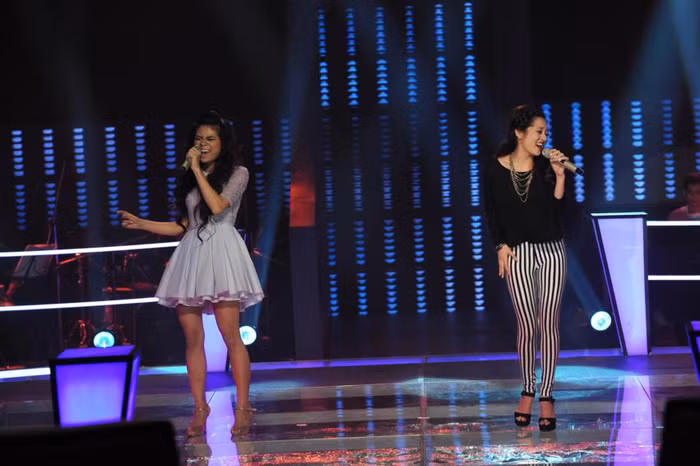 Dù chất giọng không được các HLV đánh giá cao bằng Thanh Thủy, nhưng phong cách biểu diễn tự tin, làm chủ sân khấu đã giúp Bảo Anh được HLV Trần Lập tin tưởng lựa chọn. >>Xem clip phần trình diễn của Bảo Anh - Thanh Thủy