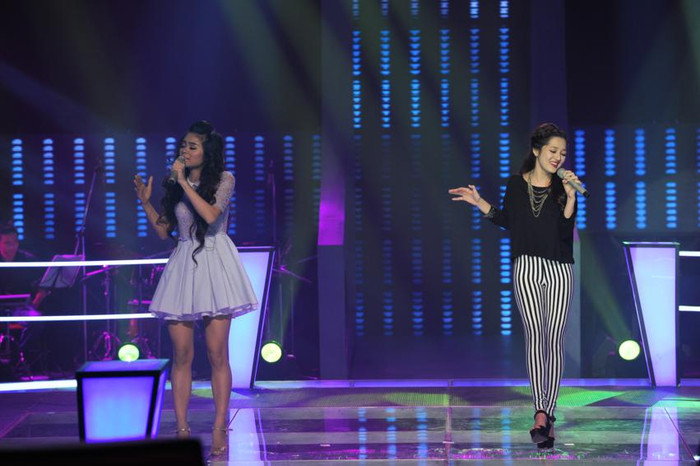 "Lột xác" khỏi hình ảnh trong sáng của cô bé váy đỏ, Bảo Anh đã ghi điểm với khán giả và các HLV bởi phong cách cuốn hút, ấn tượng. >>Xem clip phần trình diễn của Bảo Anh - Thanh Thủy "Lột xác" khỏi hình ảnh trong sáng của cô bé váy đỏ, Bảo Anh đã ghi điểm với khán giả và các HLV bởi phong cách cuốn hút, ấn tượng. >>Xem clip phần trình diễn của Bảo Anh - Thanh Thủy