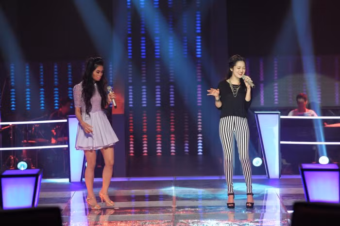 Sự nổi bật về ngoại hình và vẻ quyến rũ khiến Bảo Anh nhận được sự ủng hộ của đông đảo khán giả. >>Xem clip phần trình diễn của Bảo Anh - Thanh Thủy